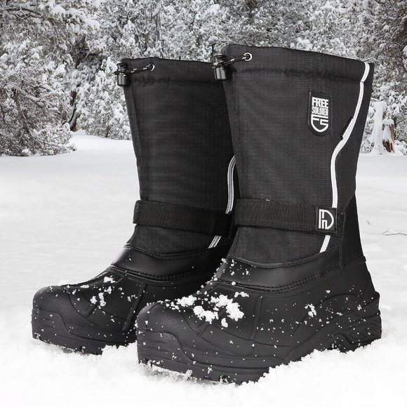 NWT FREE SOLDIER INSULATED WATERPROOF NON-SLIP WINTER BOOTS W/REMOVABLE LINER 7 - Picture 6 of 12